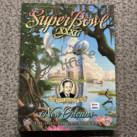 HOF - Packers Ron Wolf Signed Super Bowl XXXL Program with HOF 79 Inscri...