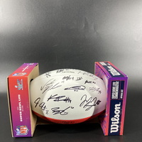 NFL - Chiefs Multi Sign Super Bowl 57 Panel Ball With Over 15 Signatures...