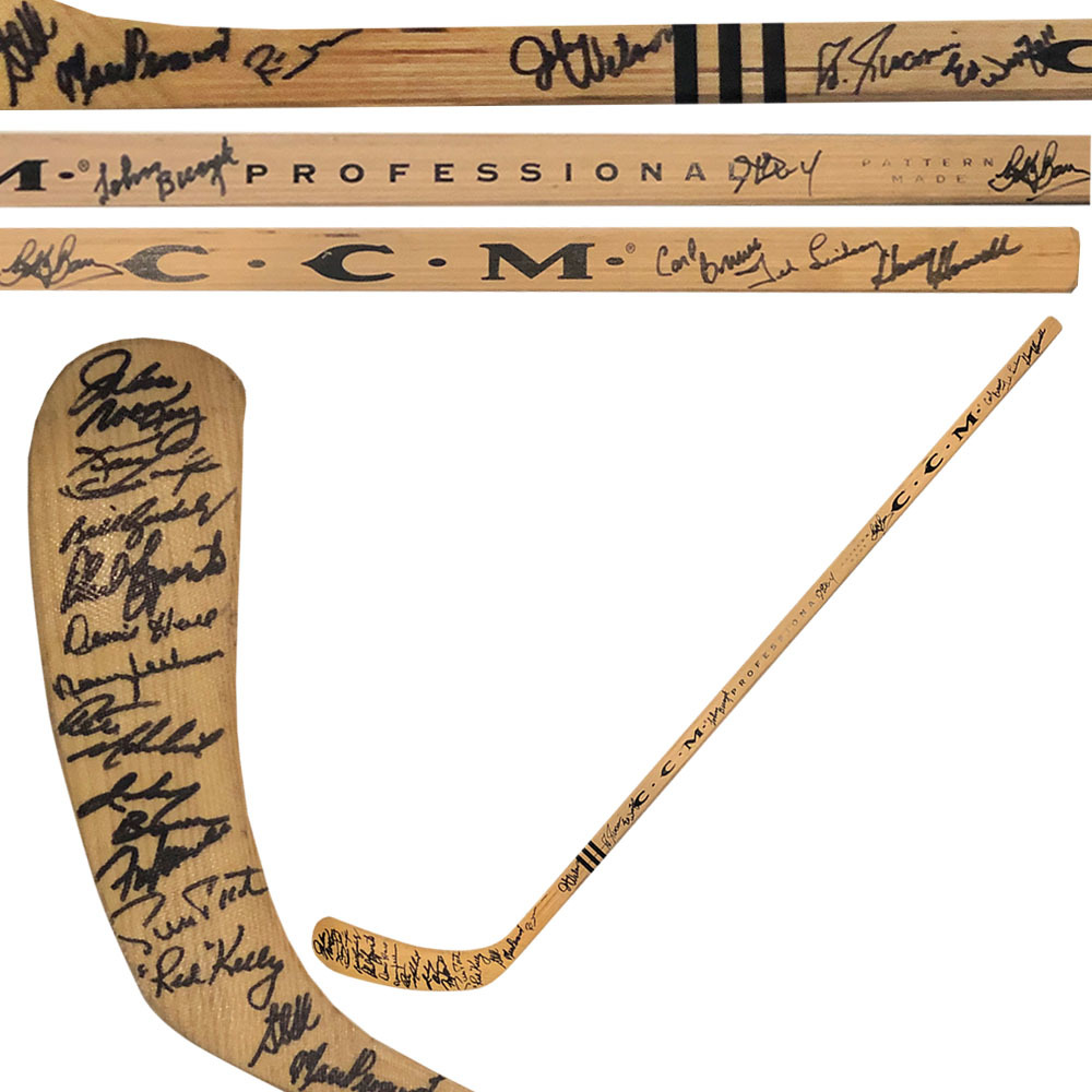 NHL Legends MultiSigned Classic CCM Wooden Hockey Stick P. Esposito