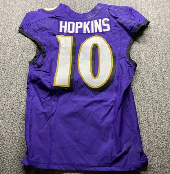 Crucial Catch - Ravens DeAndre Hopkins Game Worn Jersey (10/05/2025) Siz...
