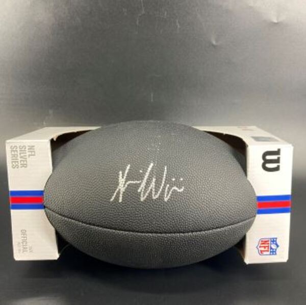 NFL - Packers Savion Williams Signed Black Composite Silver Series Football