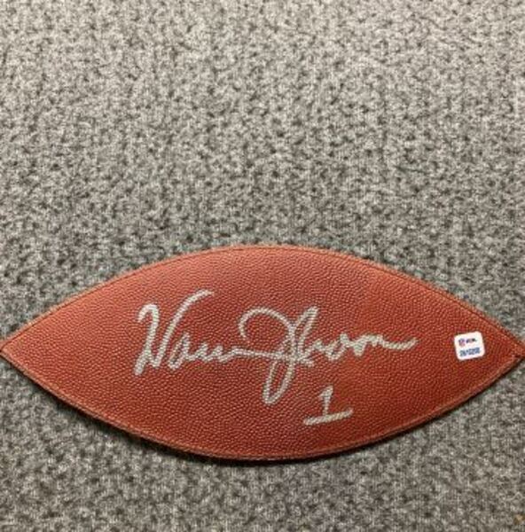 NFL - Vikings Warren Moon Signed Authentic Panel