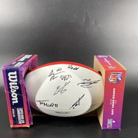 NFL - Chiefs Multi Sign Super Bowl 57 Panel Ball With Over 5 Signatures ...