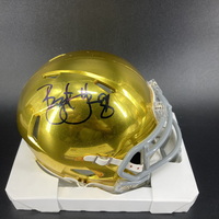 HOF - Notre Dame Bryant Young Signed Mini Helmet with HOF 22 Inscription
