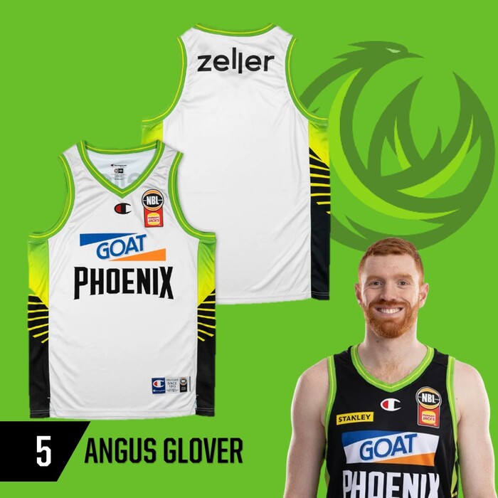 Photo of Angus Glover #5 S.E.M Phoenix 2025/26 NBA Game Worn Jersey