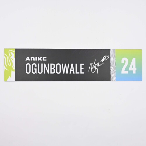 Image of Ogunbowale, Arike - Dallas Wings - Locker Room Nameplate - Autographed - 2025 WNBA Season
