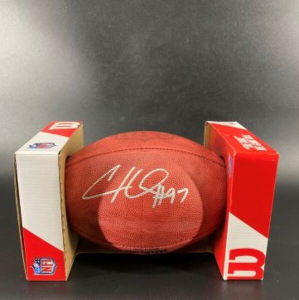 NFL - Steelers Cam Heyward Signed Authentic Football with Pro Bowl Logo