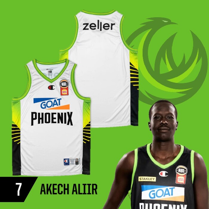 Photo of Akech Aliir #7 S.E.M Phoenix 2025/26 NBA Game Worn Jersey