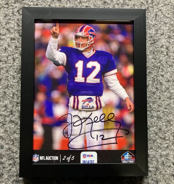 HOF - Bills Jim Kelly NFL Auction Exclusive Signed 5x7 Photo Individuall...