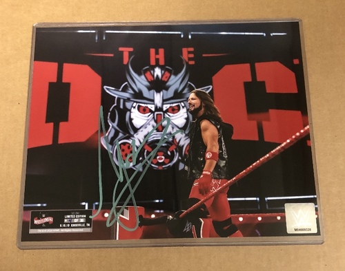 AJ Styles SIGNED WrestleMania 36 Exclusive Photo (Random Number)