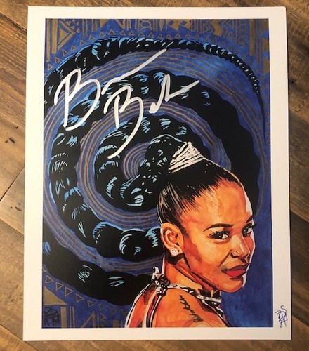 Bianca Belair SIGNED Rob Schamberger 11 x 14 Art Print (The EST)