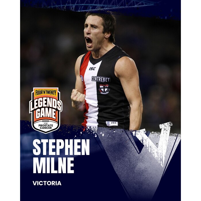 Photo of Stephen Milne Victoria 2025 Legends Game Match-Worn Guernsey