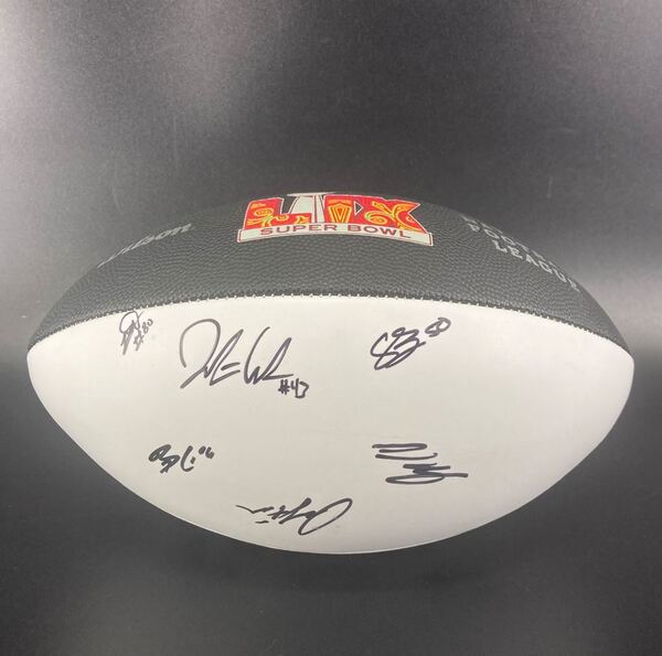 NFL - Chiefs Multi Sign Commemorative Super Bowl LIX Panel Ball Signed B...