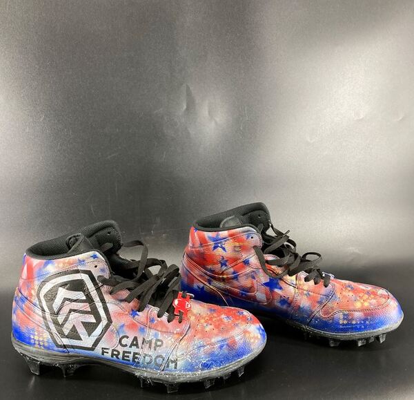MCMC - Jets Joseph Tippman Game Worn Custom Cleats 2025 Season Size 13.5...