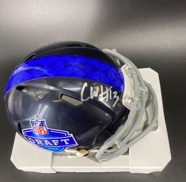 NFL - Bears Caleb Williams Signed NFL Draft Mini Helmet