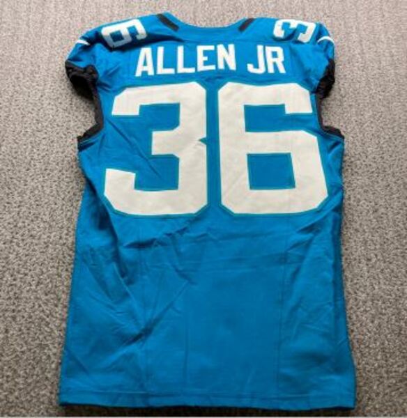 London Games - Jaguars LeQuint Allen Jr Game Worn Jersey (10/19/2025) Si...