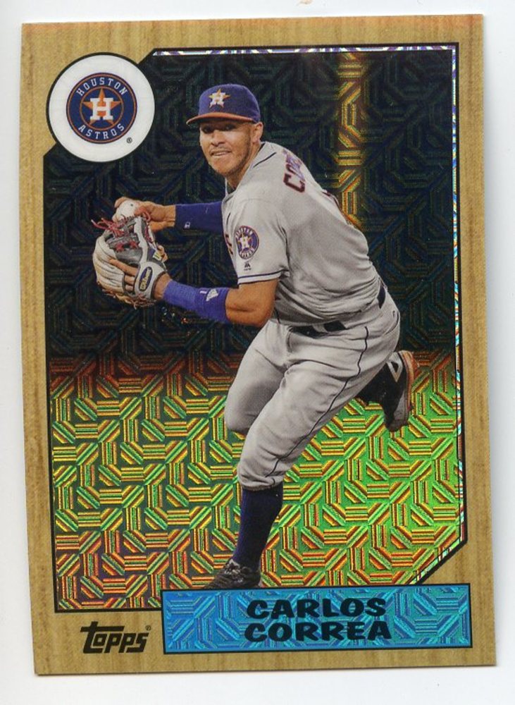 2017 Topps '87 Topps Silver Pack Chrome #87CC Carlos Correa S2