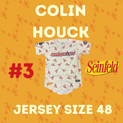 #3 Colin Houck Game Used Seinfeld Jersey (Size 48)