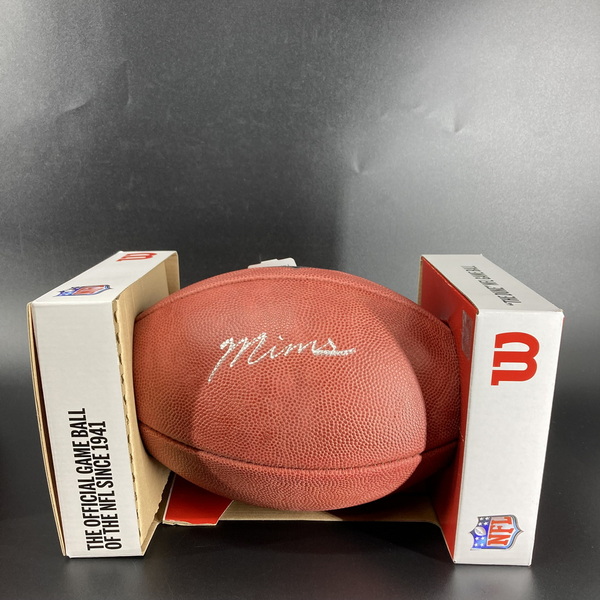 NFL - Broncos Marvin Mims Signed Authentic Football