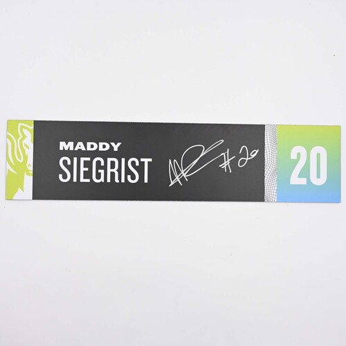 Image of Siegrist, Maddy - Dallas Wings - Locker Room Nameplate - Autographed - 2025 WNBA Season