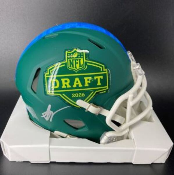 NFL - Giants Arvell Reese Signed NFL Draft Mini Helmet
