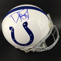 NFL - COLTS WR DAURICE FOUNTAIN SIGNED COLTS PROLINE HELMET