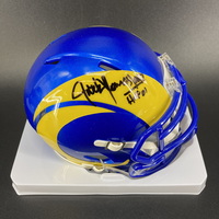 HOF - Rams Jack Youngblood Signed Mini Helmet with HOF 01 Inscription