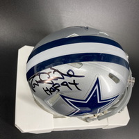 HOF - Cowboys Randy White Signed Mini Helmet with HOF 94 Inscription