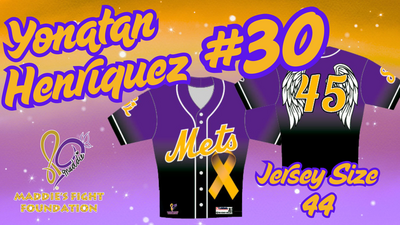 Maddie's Fight Foundation Jersey #30 Yonatan Henriquez