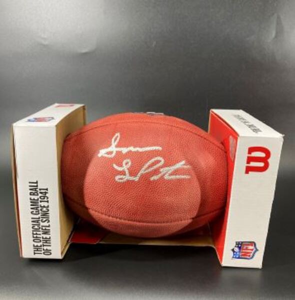 NFL - Lions Sam LaPorta Signed Authentic Football
