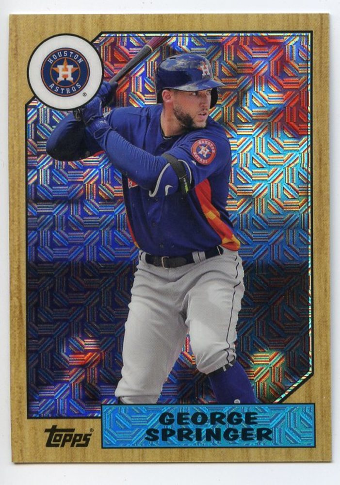 2017 Topps '87 Topps Silver Pack Chrome #87GS George Springer S2