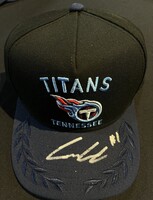 Cameron Ward signed NFL Draft Hat - Signed Backstage at the NFL Draft