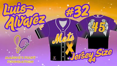 Maddie's Fight Foundation Jersey #32 Luis Alvarez