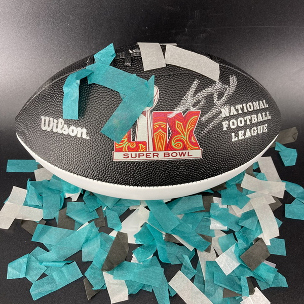 Eagles - AJ Brown Signed Commemorative Super Bowl LIX Panel Ball With On...