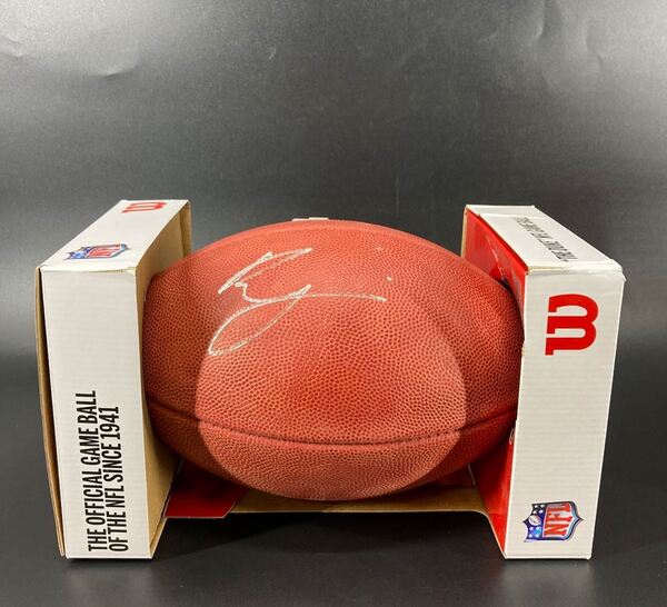 NFL - Falcons Bijan Robinson signed authentic football - With Falcons Logo