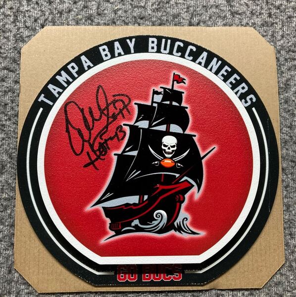 HOF - Buccaneers Warren Sapp Signed 3D Metal Wall Art (8x8)