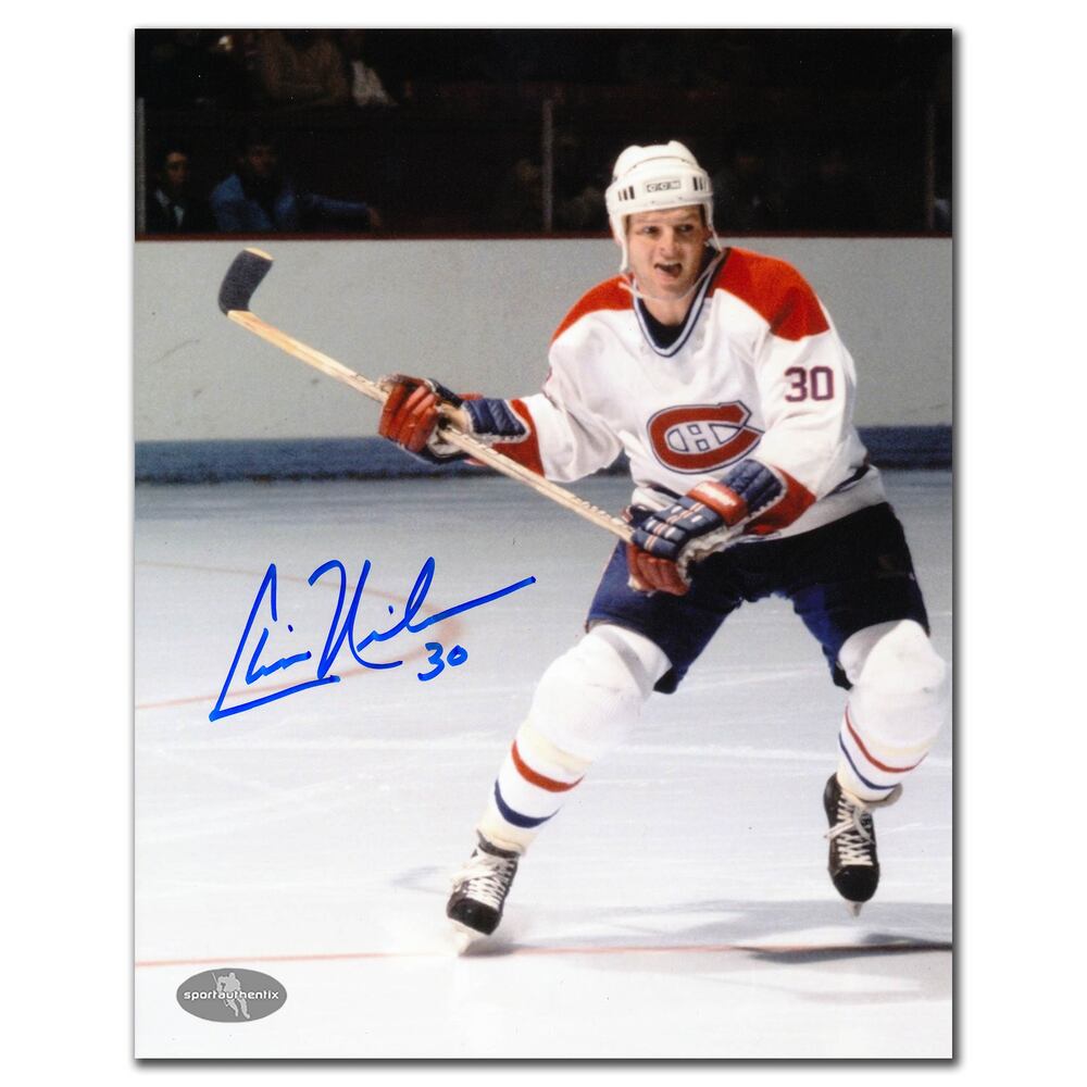 Chris Nilan Montreal Canadiens Autographed 8x10