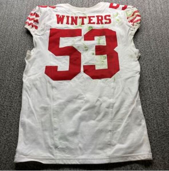 Crucial Catch - 49ers Dee Winters Game Worn Jersey (9/28/2025) Size 42 /...