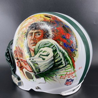 Jets - Joe Namath Authentic Revolution Helmet With Joe Namath Painting S...
