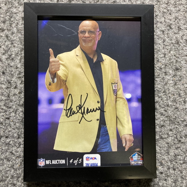 HOF - Vikings Paul Krause NFL Auction Exclusive Signed 5x7 Framed Photo ...