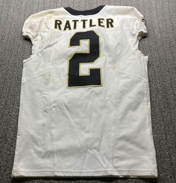 Crucial Catch - Saints Spencer Rattler Game Worn Jersey (10/19/2025) Siz...