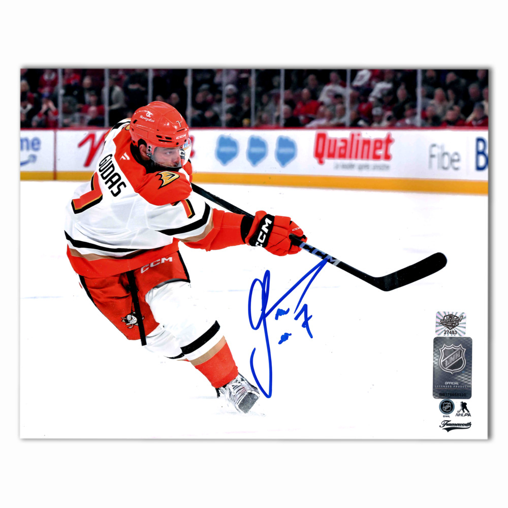 Radko Gudas Autographed Anaheim Ducks Away 8x10 Photo (Current)