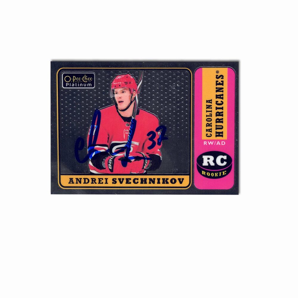 2018-19 OPC Platinum #R-80 ANDREI SVECHNIKOV Autographed Rookie Card