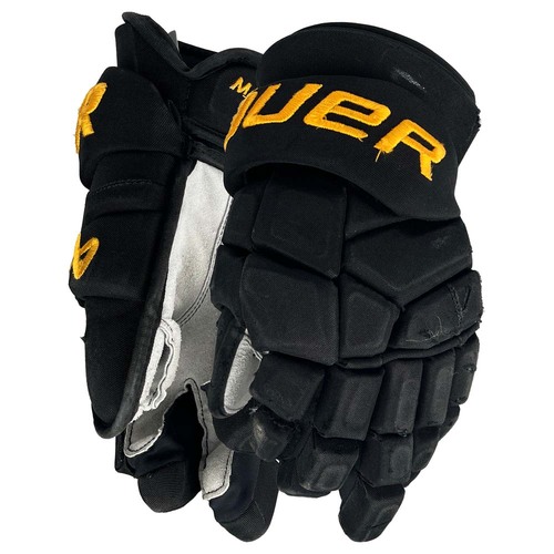 Photo of 25-26 Game-Used Bauer Hockey Gloves - Pavel Zacha 