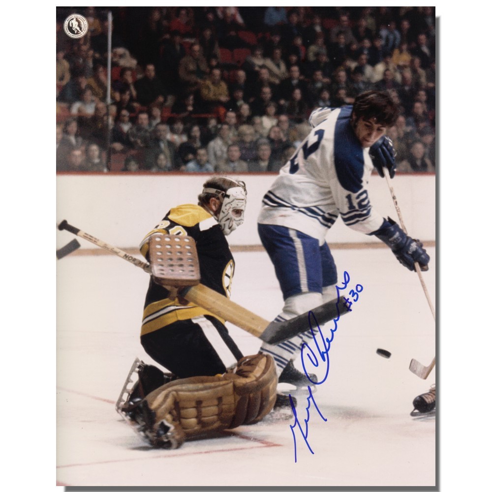 Gerry Cheevers Autographed Boston Bruins 8x10 Photo