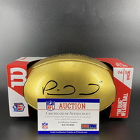 NFL - Chiefs Patrick Mahomes Signed Gold 100 Seasons Football with "...