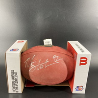 Legends - Giants Michael Strahan Signed Super Bowl XLII Authentic Football