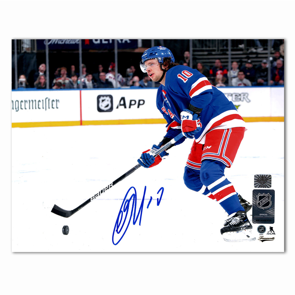 Artemi Panarin Autographed New York Rangers Home Horiziontal 8x10 Photo
