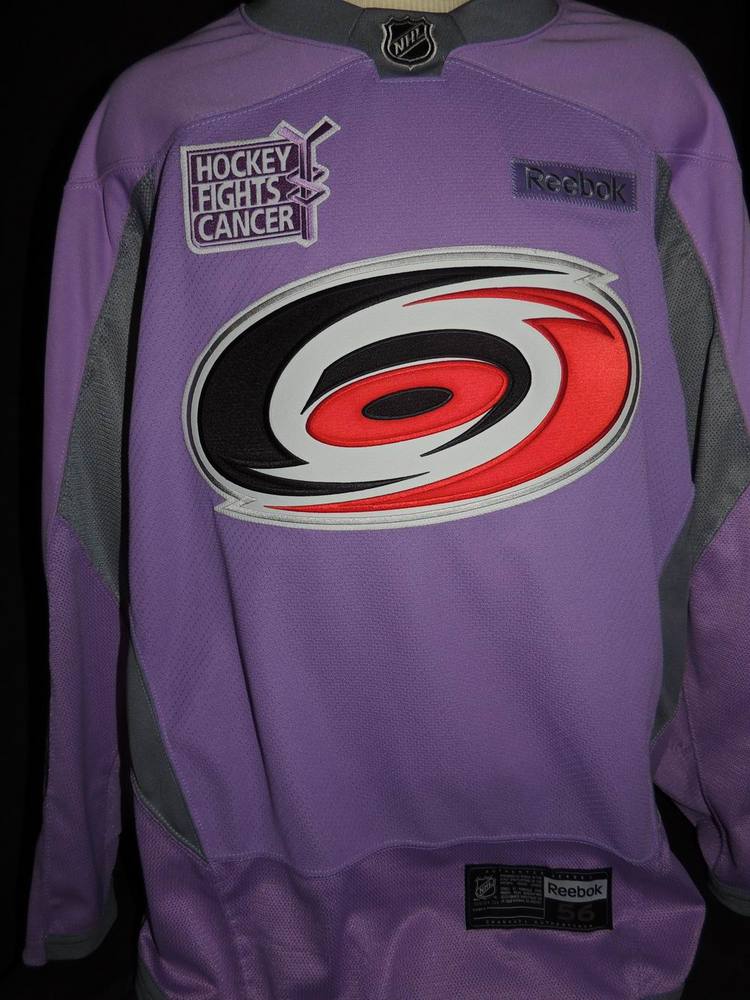 Carolina Hurricanes Authentic, Autographed Hockey Fights Cancer Andrej