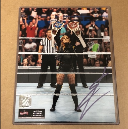 Becky Lynch SIGNED WrestleMania 36 Exclusive Photo 2nd(Random Number)